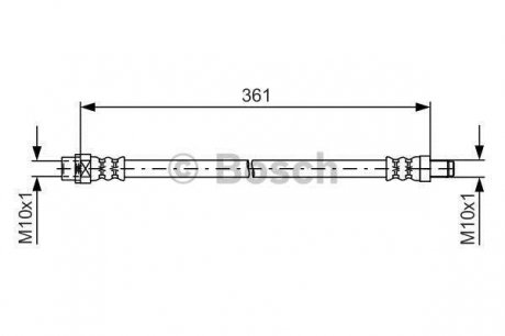 1987481600 BOSCH BOSCH BMW Шланг торм.задний MINI 10-