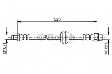 1987481680 BOSCH Тормозной шланг MINI Countryman \\F \\1,6-2,0 \\10>>