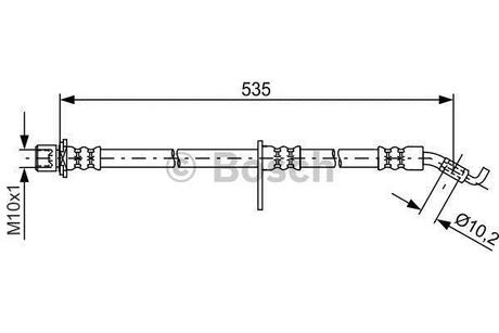 1987481773 BOSCH BOSCH шланг гальм. передн. прав. DAIHATSU TERIOS 05-