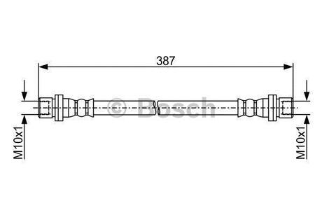 1987481919 BOSCH BOSCH шланг тормозной задн. внутрішній TOYOTA LAND CRUISER 100 -07