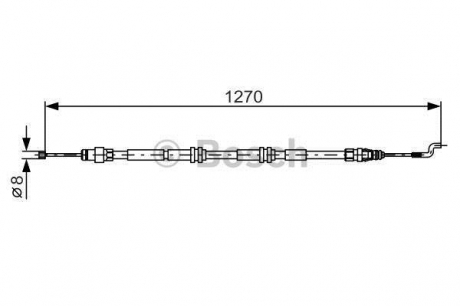 1987482014 BOSCH Трос гальма