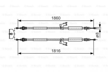 1 987 482 019 BOSCH Clutch cables
