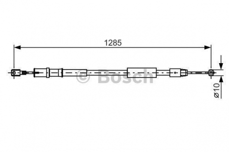 1987482026 BOSCH Тормозной трос MB Vito 639 \\L