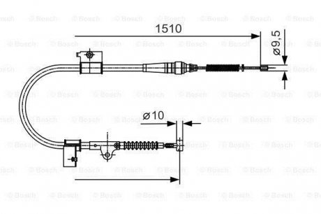 1 987 482 050 BOSCH Clutch cables