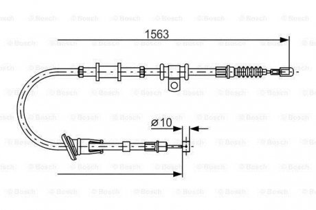 1 987 482 064 BOSCH Трос ручного гальма