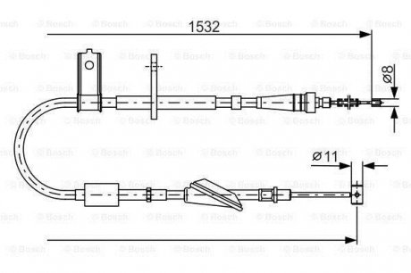 1 987 482 093 BOSCH Clutch cables