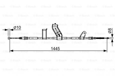 1 987 482 523 BOSCH Трос стояночная тормозная система