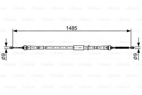 1987482637 BOSCH Тросы ручника