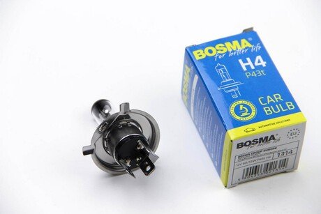 Автолампа H4 12V 60/55W P43T BOSMA 1314