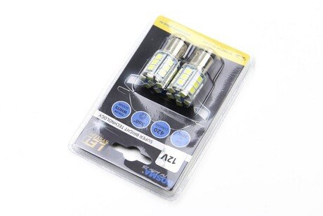 Автолампа BAY15D LED 12V 24xSMD 5050 LED WHITE (2 шт) BOSMA 3246