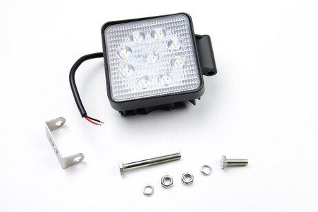 6155 BOSMA ДопФара WORK LED LAMP 12/24V 9XLED EPISTAR 3W 1600 LM 30° узкий луч, квадратная (1 шт)