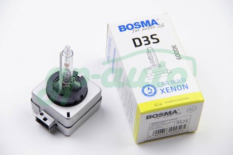 9525 BOSMA Автолампа D3S XENON 42V 35W PK32D-5 6000K