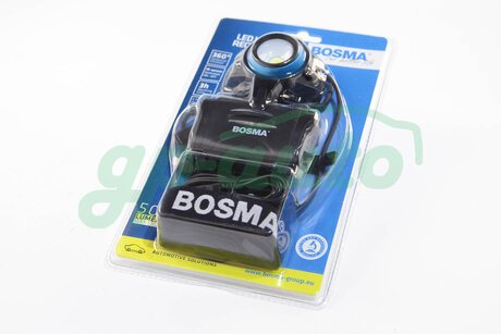 9815 BOSMA Фонарик налобный LED 500 Lm (blister 1 pcs)