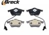 21938 00 701 10 BRECK Колодки тормозные передние с датчиком, тип ATE, VW Golf Jetta Passat. Audi A4 A6. Skoda SuperB. Seat (фото 3)