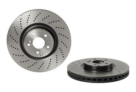 09B76951 BREMBO Диск торм. окраш. fr mb c(w204205) 08-, e(w212)