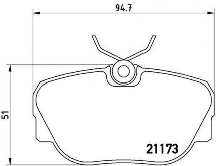 P 06 010 BREMBO Дисковые тормозные колодки компл.