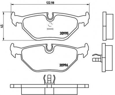 P 06 011 BREMBO Тормозные колодки, дискове гальмо (набір)