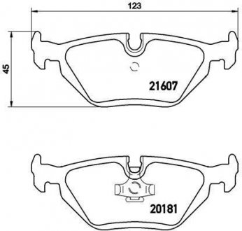 P 06 013 BREMBO Тормозные колодки дисковые, к-кт.