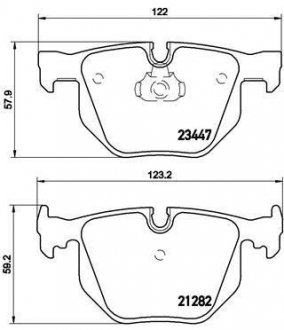 P 06 029 BREMBO Колодки торм.зад.