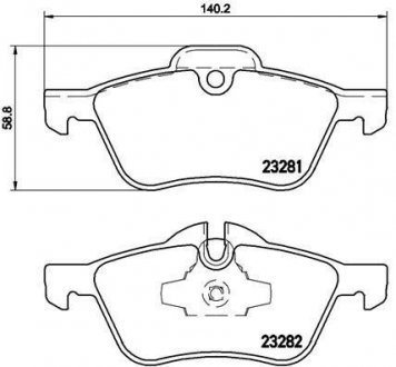 P 06 030 BREMBO Тормозные колодки дисковые, к-кт.