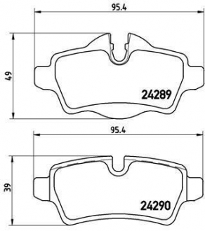 P06052 BREMBO Тормозные колодки Brembo