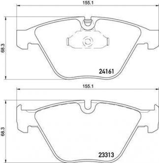 P06081 BREMBO Тормозные колодки Brembo