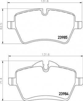 P06086 BREMBO Тормозные колодки дисковые, к-кт.