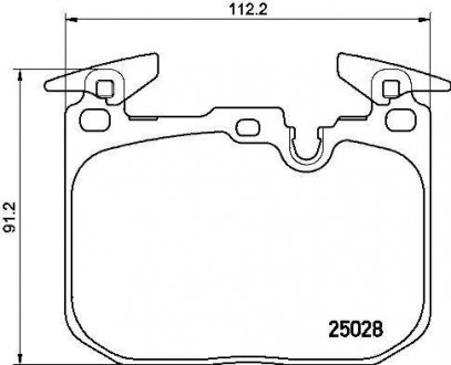 P06088 BREMBO Тормозные колодки дисковые, к-кт.