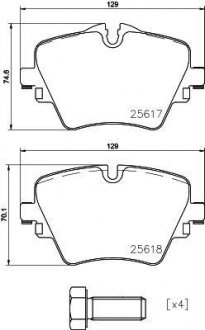 P06093 BREMBO Комплект тормозных колодок