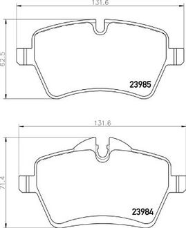 P06104 BREMBO Тормозные накладки