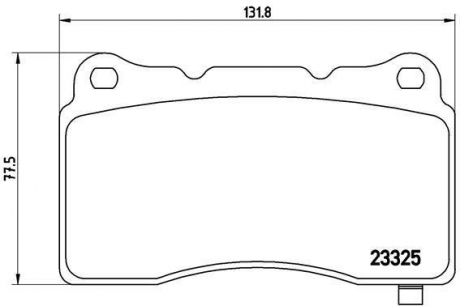 P09004 BREMBO Комплект дискових гальмівних колодок