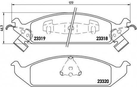 P 11 011 BREMBO Дисковые тормозные колодки компл.