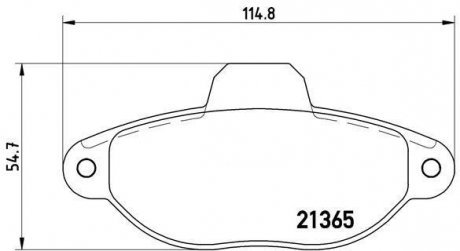 P23054 BREMBO Тормозные колодки, дискове гальмо (набір)