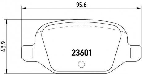 P 23 064 BREMBO Тормозные колодки, дискове гальмо (набір)