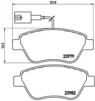 P 23 108 BREMBO Тормозные колодки дисковые, к-кт.