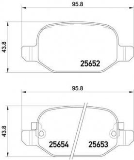 P 23 150 BREMBO Тормозные колодки дисковые, к-кт.