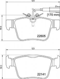 P23180 BREMBO Колодки тормозные дискові, комплект