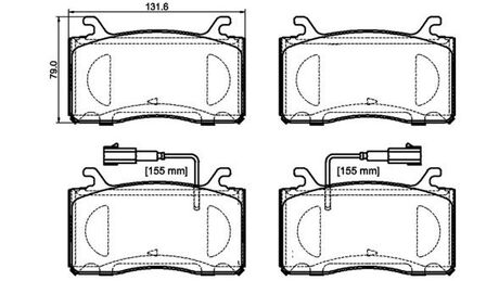 P23185 BREMBO KLOCKI HAMULCOWE PRZOD