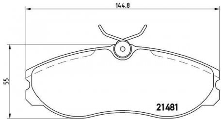 P 24 039 BREMBO Тормозные колодки, дискове гальмо (набір)