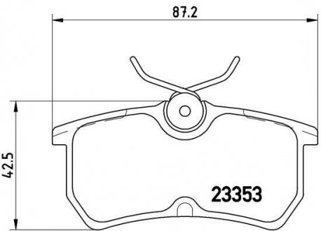 P 24 047 BREMBO Комплект тормозных колодок