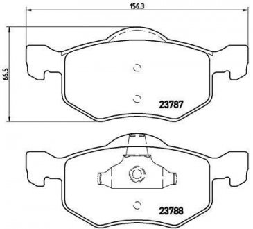 P 24 056 BREMBO Тормозные колодки, дискове гальмо (набір)