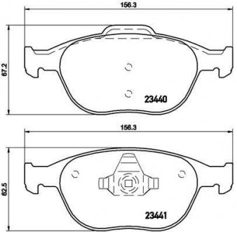 P 24 058 BREMBO Тормозные колодки дисковые, к-кт.