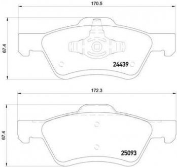 P 24 159 BREMBO Колодки тормозные MAVERICK ESCAPE TRUBUTE-