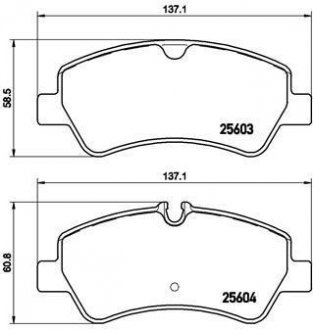 P 24 160 BREMBO Тормозные колодки дисковые, к-кт.