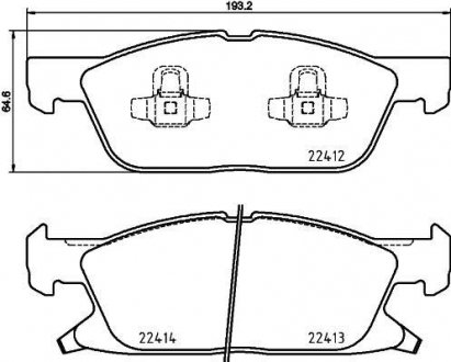 P24188 BREMBO Колодки тормозные дискові