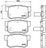 Комплект гальмівних колодок з 4 шт. дисків BREMBO P28022 (фото 1)