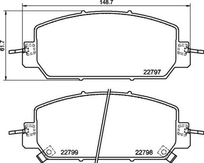 P28098 BREMBO KLOCKI HAMULCOWE PRZOD