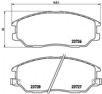 P 30 028 BREMBO Тормозные колодки дисковые, к-кт.