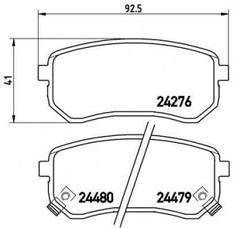 P 30 033 BREMBO Тормозные колодки дисковые, к-кт.