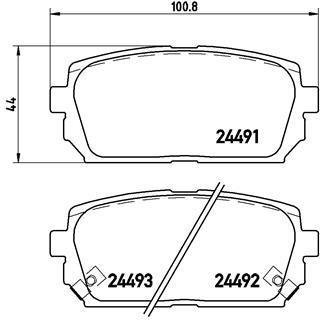 P 30 040 BREMBO Тормозные колодки, дискове гальмо (набір)